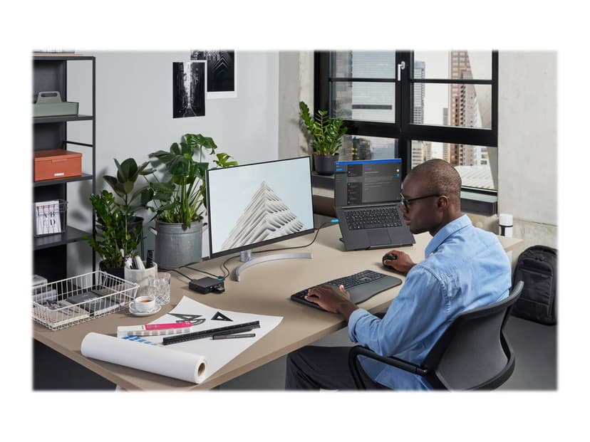 Kensington Pro Fit Ergo Wireless Keyboard and Mouse Nordiska länderna Sats med tangentbord och mus