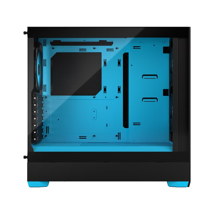 Fractal Design POP Air RGB Cyan Core Clear Glass ATX Musta, Sininen