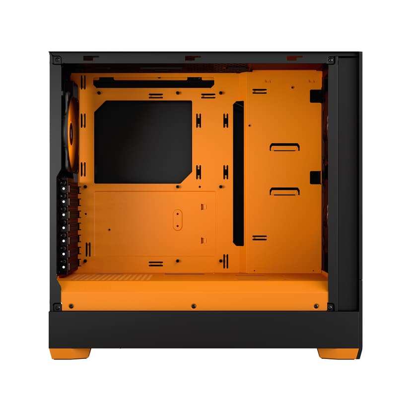 Fractal Design POP Air RGB Orange Core Clear Glass ATX Musta, Oranssi