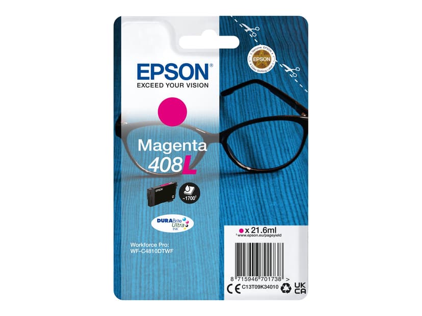 Epson Muste, magenta, 408XL – WF-C4810