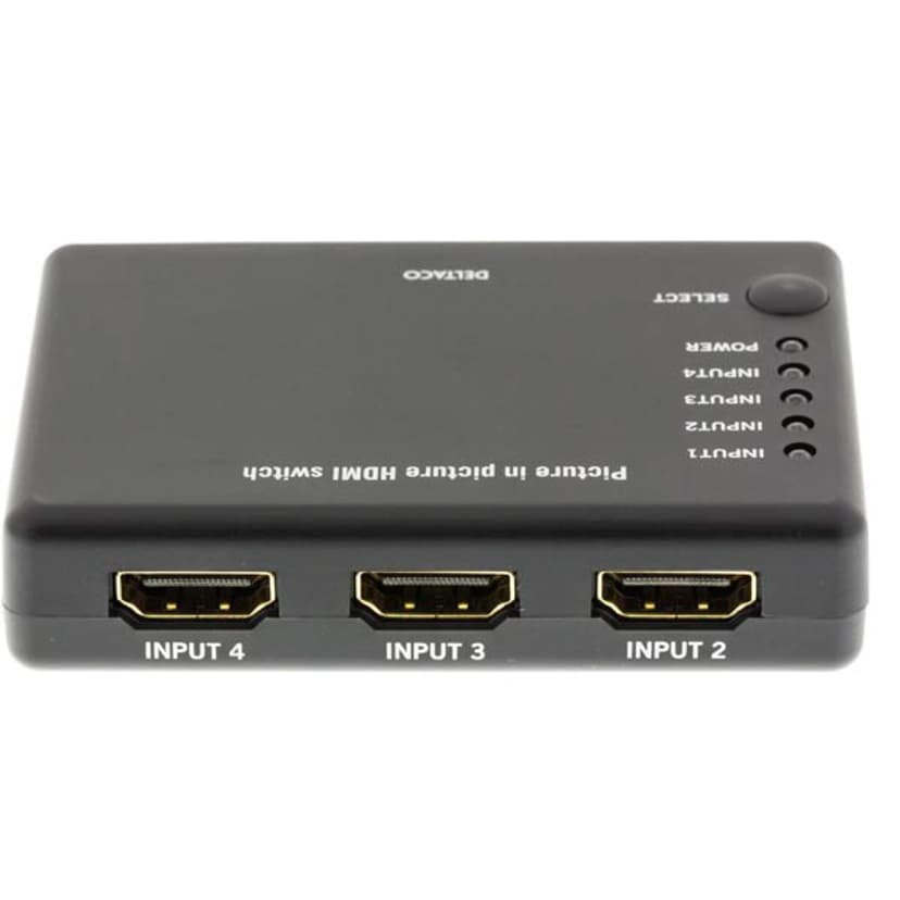 søm svært Tåre Deltaco HDMI-Switch 4X1 Manuell 4Kx2K 3D Hdcp (4PET0401M) | Dustinhome.dk