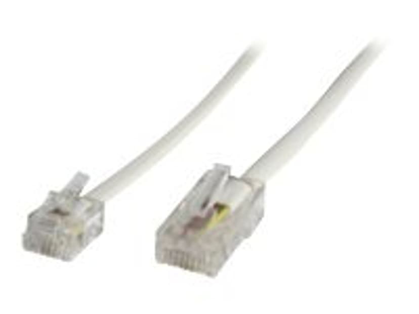 Microconnect Nettverkskabel 3m RJ-45 Hann RJ-11 Hann