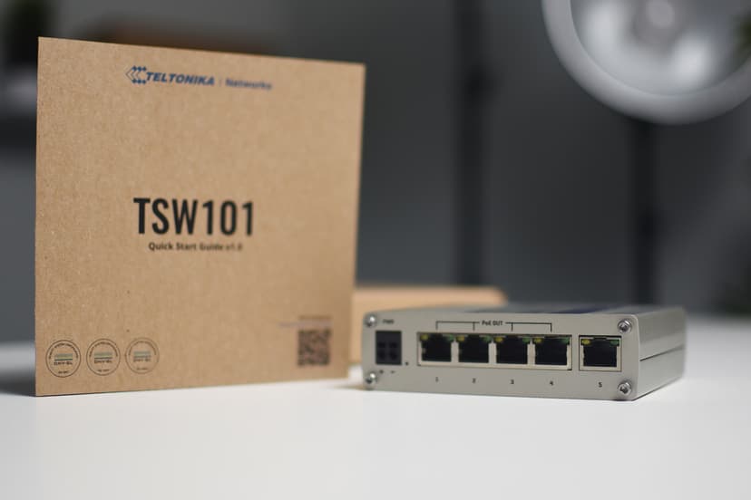 Teltonika TSW101 unmanaged automotive PoE+ 60W switch