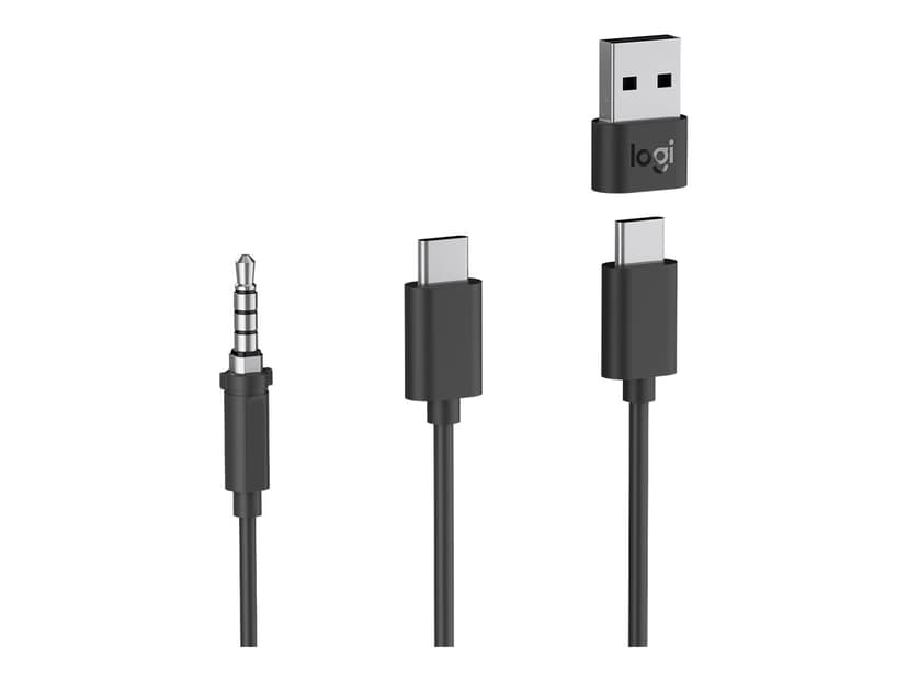 Logitech Zone Wired Earbuds Teams - Graphite - USB Kuuloke + mikrofoni 3,5 mm jakkiliitin Microsoft Teamsille Musta