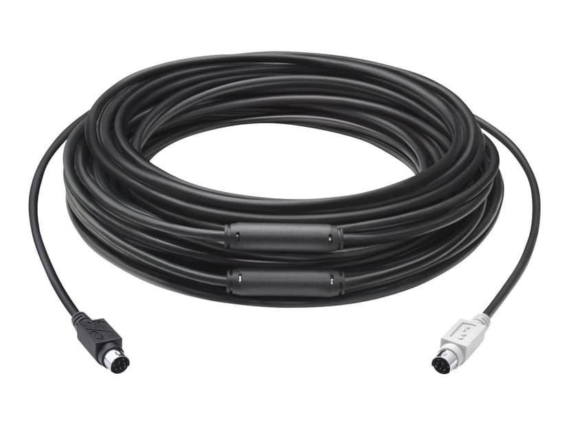 Logitech Group förlängningskabel 15m 15m 6-stifts mini-DIN (PS/2-stil) Hane 6-stifts mini-DIN (PS/2-stil) Hane