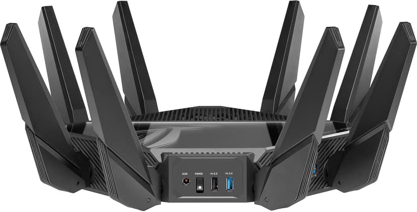 ASUS ROG Rapture GT-AXE16000 WiFi 6E Quad-band Gaming Router - (Outlet-vare klasse 2)