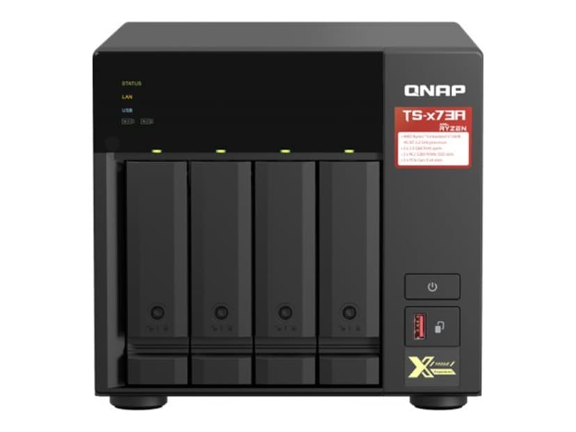 QNAP TS-473A-8G 8GB M.2 2280 NVME 0GB 0TB NAS-server