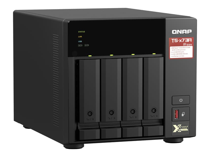 QNAP TS-473A-8G 8GB M.2 2280 NVME 0GB 0Tt NAS-palvelin