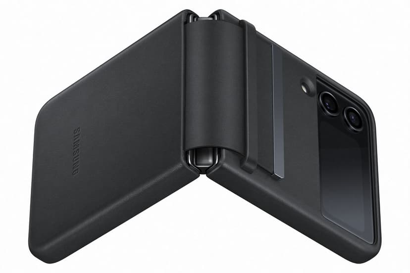 Samsung Flap Leather Cover Samsung Galaxy Z Flip 4 Svart