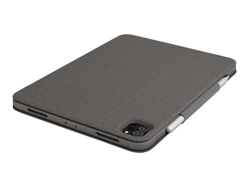 Logitech Folio Touch -For Ipad Pro 11" 1/2/3 & 4 Gen Langallinen, Apple Smart connector Pohjoismainen Harmaa Näppäimistö- ja kalvokotelo