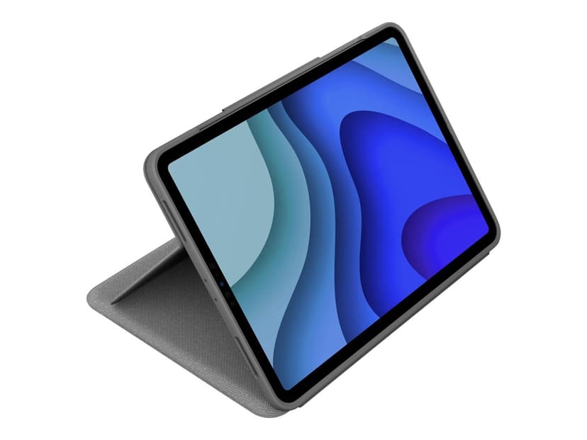 Logitech Folio Touch -For Ipad Pro 11" 1/2/3 & 4 Gen Langallinen, Apple Smart connector Pohjoismainen Harmaa Näppäimistö- ja kalvokotelo