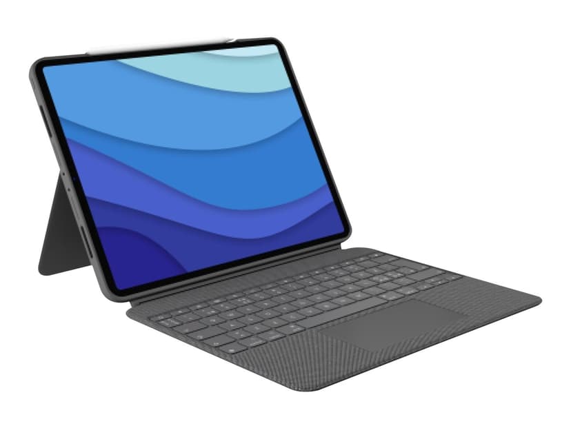 Logitech Combo Touch for iPad Air 4th/5th GEN 10.9" Langallinen, Apple Smart connector Pohjoismainen Harmaa Näppäimistö- ja kalvokotelo