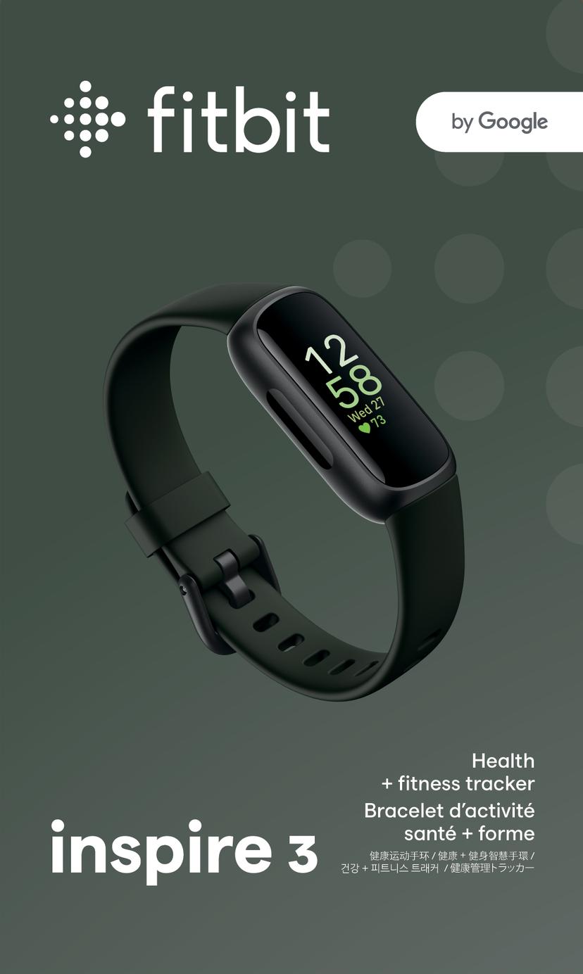 Fitbit Inspire 3 Black/Midnight Zen Aktivitetspårare (FB424BKBK