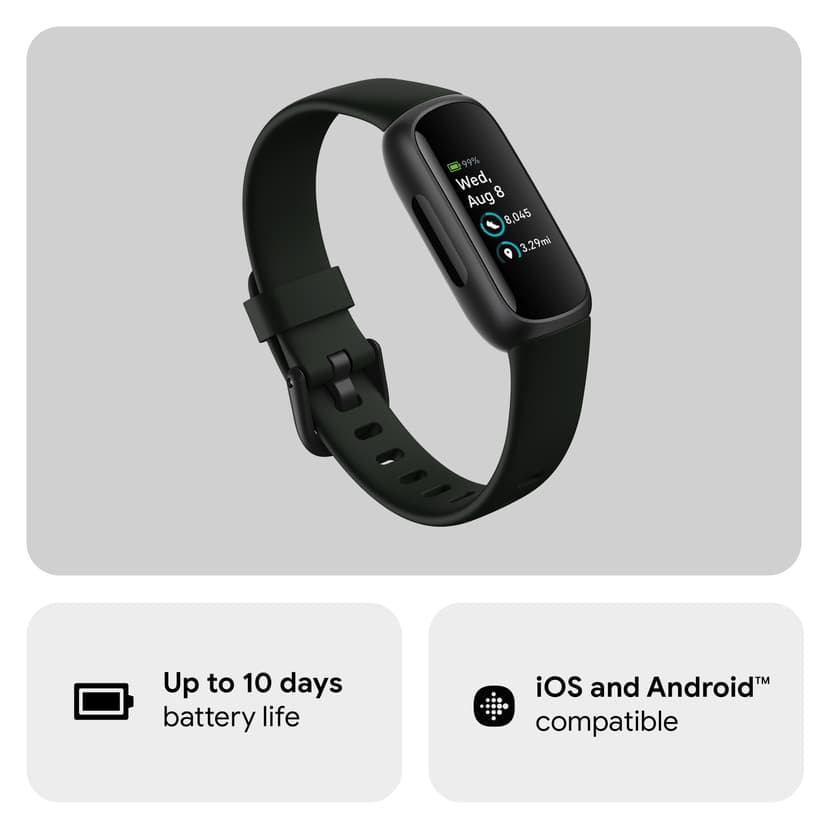 Fitbit Inspire 3 Black/Midnight Zen Aktivitetspårare