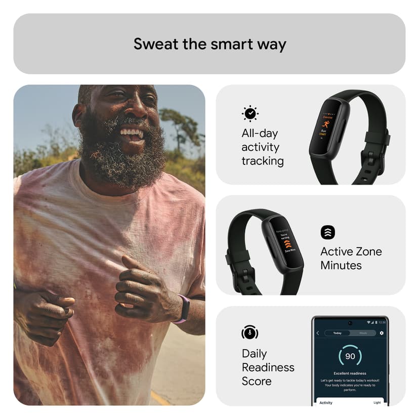 Fitbit Inspire 3 Black/Midnight Zen Aktivitetspårare