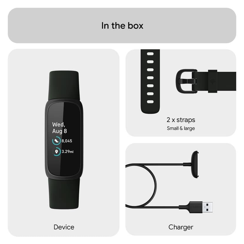 Fitbit Inspire 3 Black/Midnight Zen Aktivitetspårare