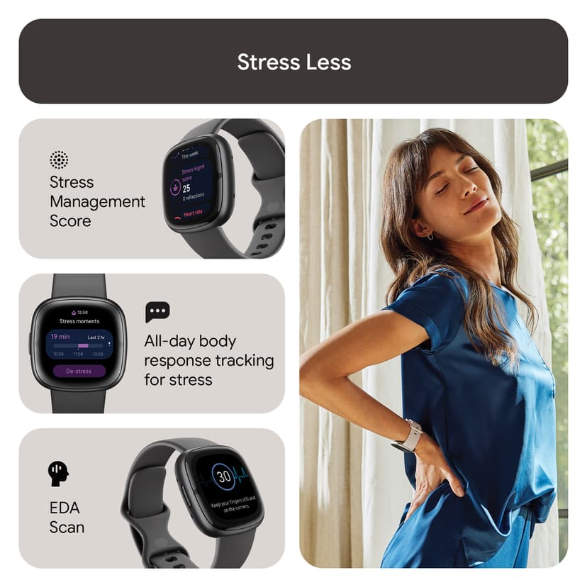 Fitbit Sense 2 Shadow Grey/Graphite Smartwatch