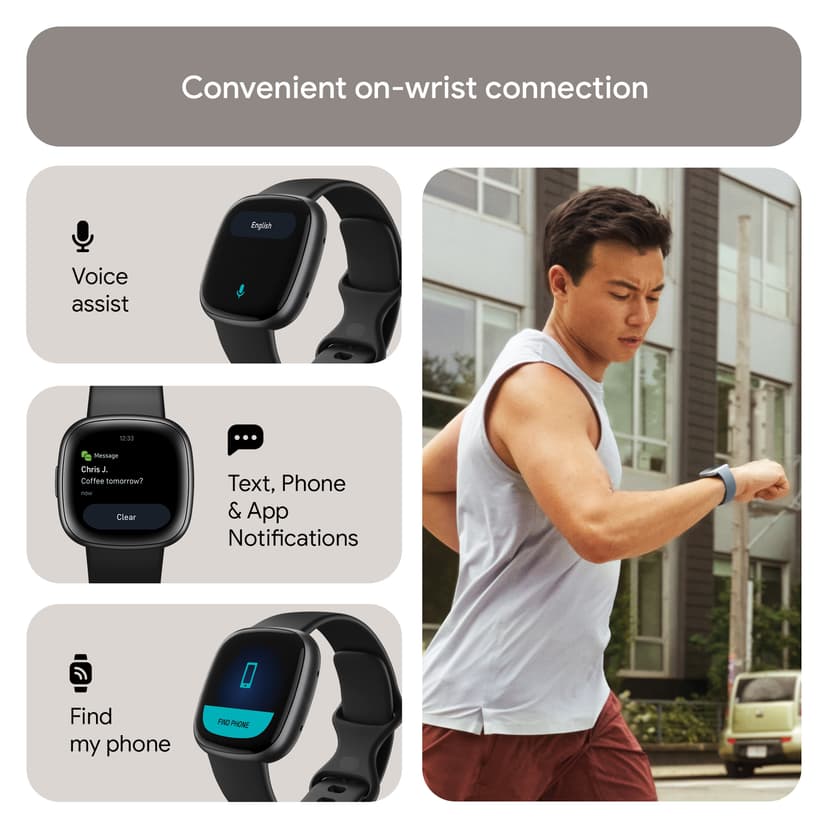 Fitbit Versa 4 Black/Graphite Aktivitetspårare