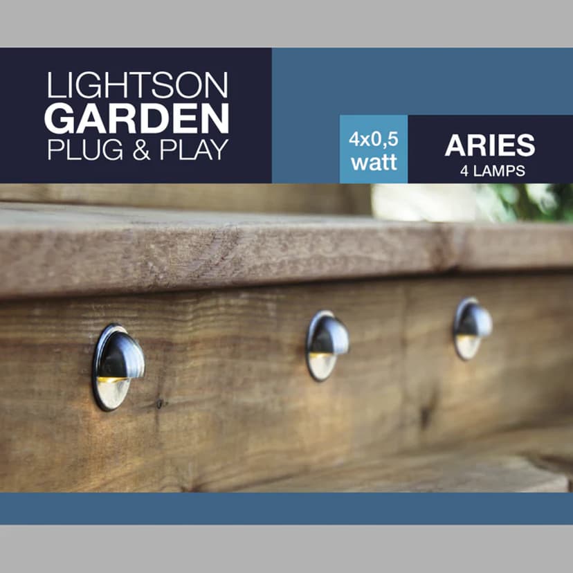 LightsOn Aries 10 Lumen Silver, 4-pak