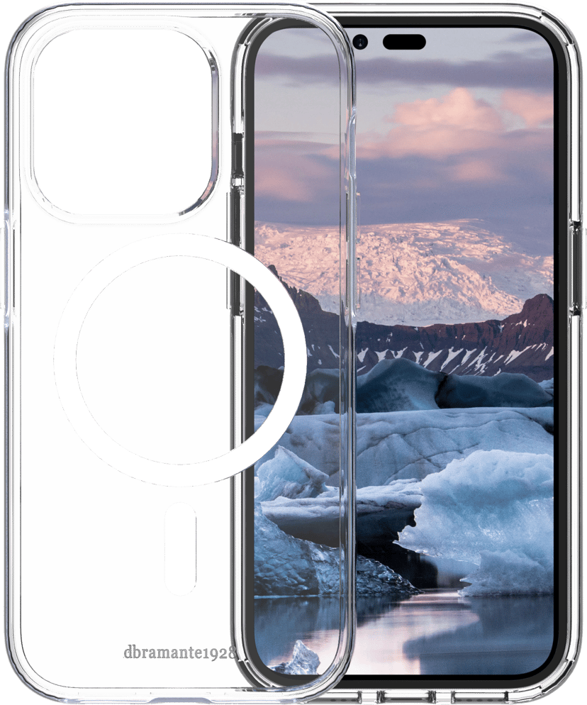 dbramante1928 Iceland Pro Magsafe, 100% kierrätysmuovia iPhone 14 Pro Kirkas