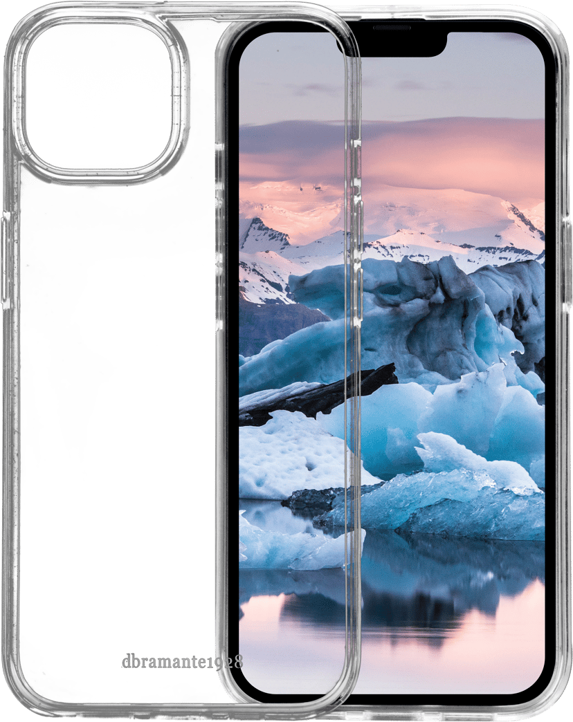 dbramante1928 Greenland, valmistettu 100% kierrätettystä muovista iPhone 14 Läpinäkyvä