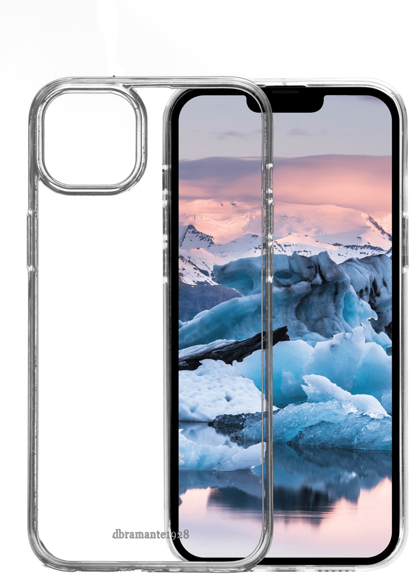 dbramante1928 Greenland, valmistettu 100% kierrätettystä muovista iPhone 14 Max Läpinäkyvä