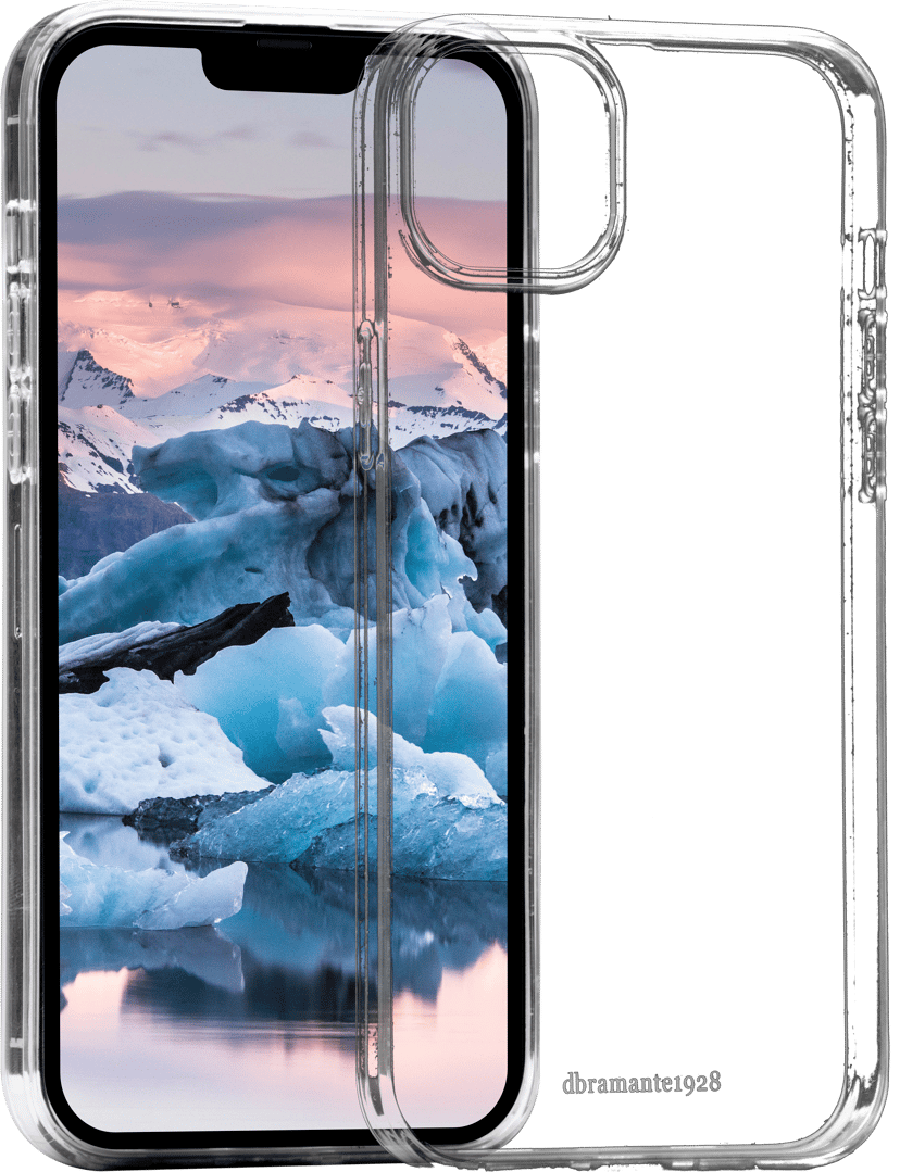 dbramante1928 Greenland, valmistettu 100% kierrätettystä muovista iPhone 14 Plus Läpinäkyvä