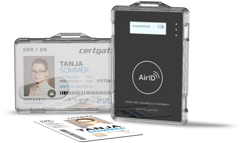 Certgate Airid V2 Bluetooth Contact Smart Card Reader