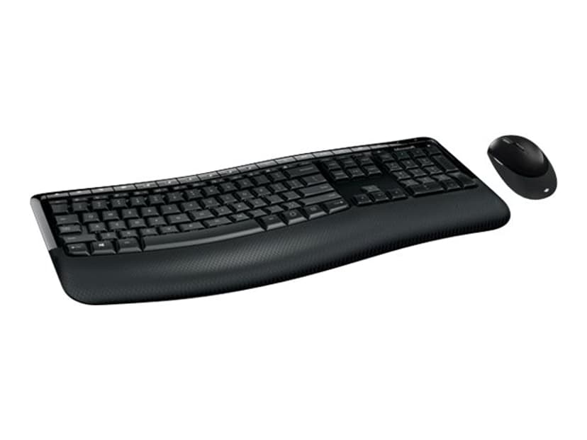 Microsoft Wireless Comfort Desktop 5050 Trådløs Nordisk Svart Tastatur- og mussett