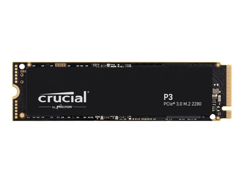 Crucial P3 SSD-levy 4000GB M.2 2280 PCI Express 3.0 (NVMe)