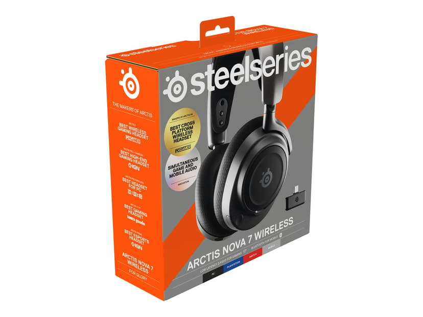 Steelseries Arctis Nova 7 Gaming Headset Hodesett Stereo Svart