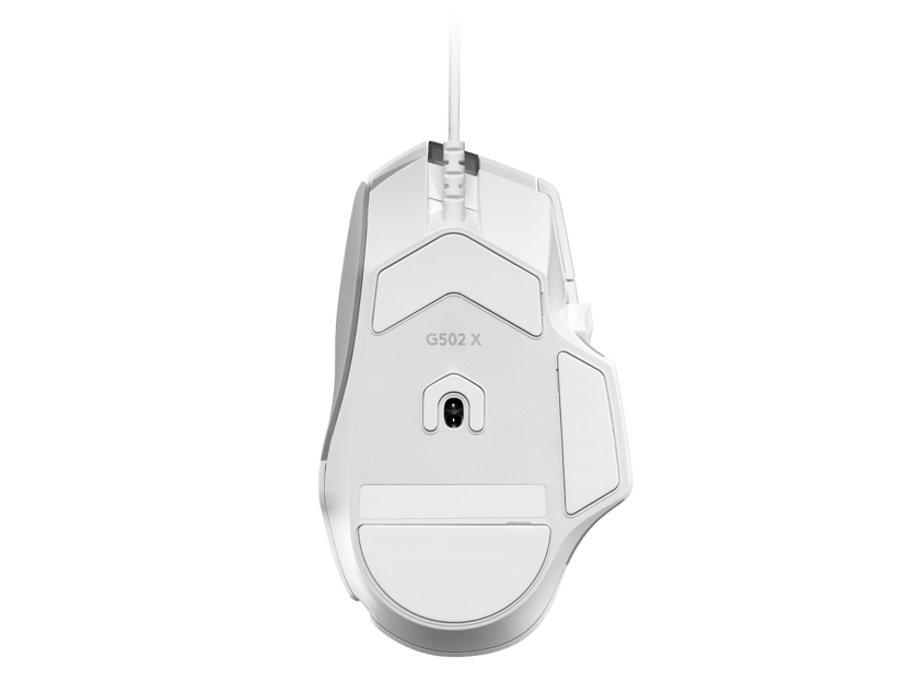 Souris gaming filaire g502 x - lightforce boutons primaires hybrides  optique-mécanique, capteur gaming hero 25k - blanc LOGITECH Pas Cher 