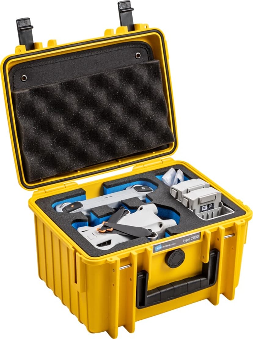 B&W International Bw Outdoor Cases Type 2000 Dji Mini3 Pro Yellow Keltainen