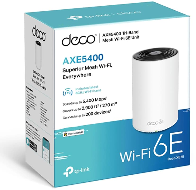 Deco XE75 AXE5400 Tri-Band WiFi 6E Mesh Router