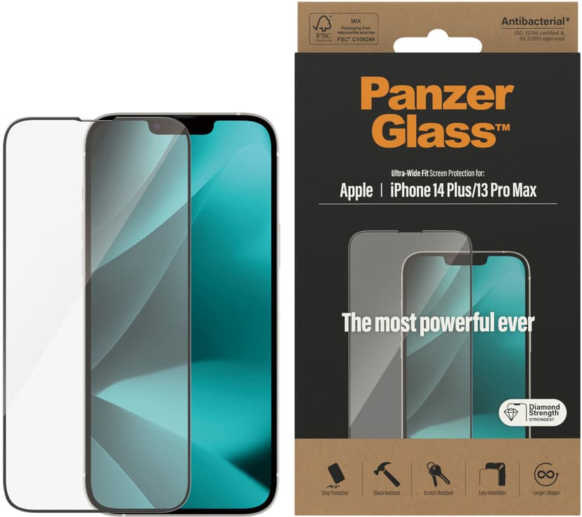 Panzerglass Ultra-Wide Fit Apple - iPhone 14 Plus,
Apple - iPhone 13 Pro Max