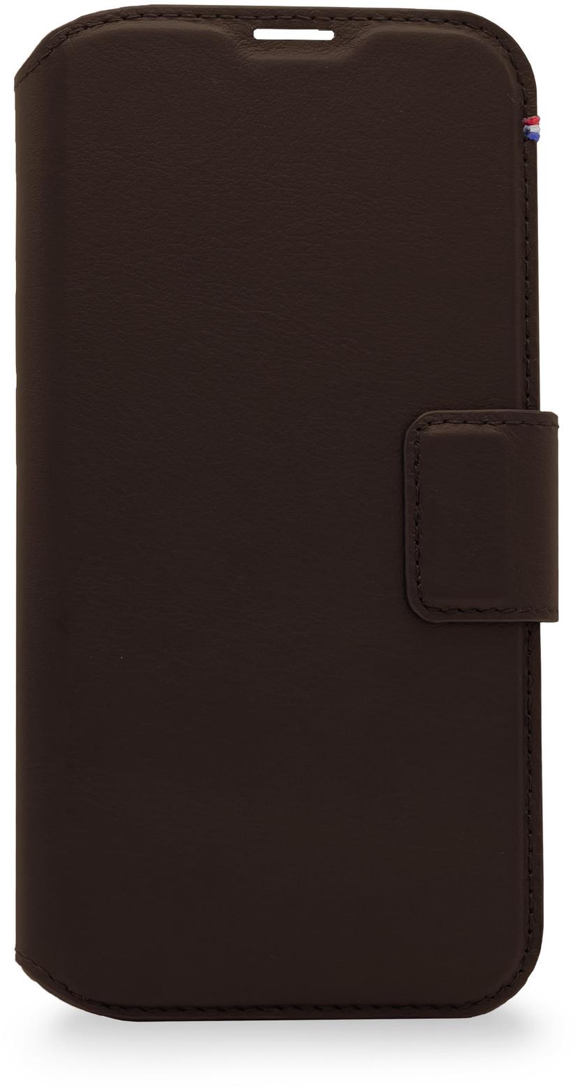 Decoded Leather Detachable Wallet iPhone 14 Plus Ruskea
