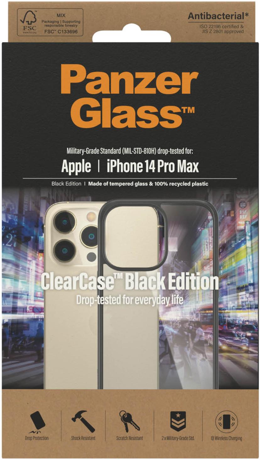 Panzerglass ClearCase Black Edition iPhone 14 Pro Max Läpinäkyvä