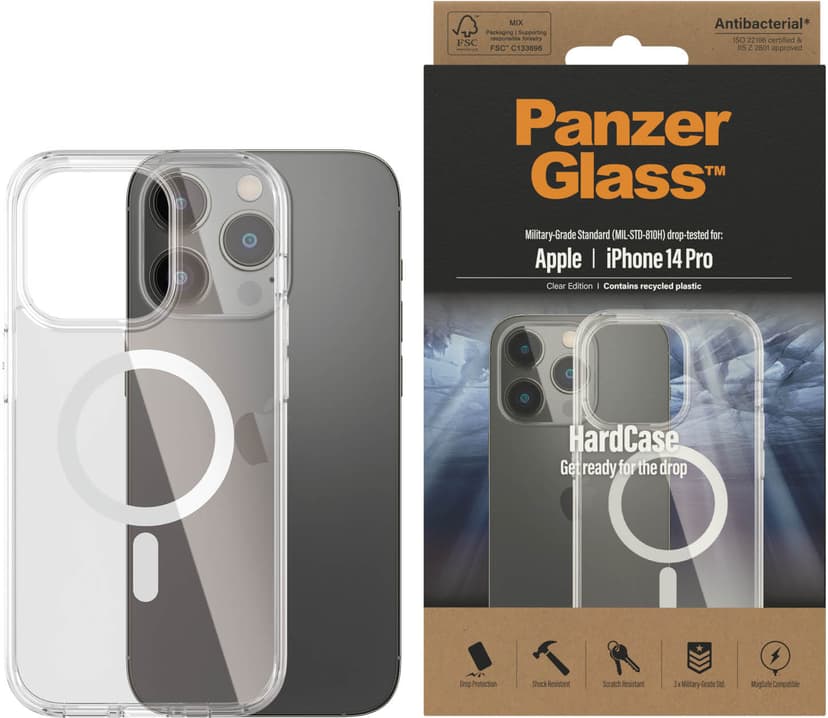 Panzerglass HardCase MagSafe Apple - iPhone 14 Pro Läpinäkyvä
