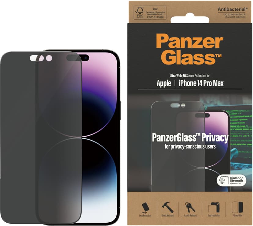 Panzerglass Ultra-wide Fit Privacy iPhone 14 Pro Max
