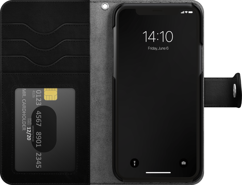 iDeal of Sweden Magnet Wallet+ Läppäkansi Matkapuhelimelle iPhone 14/13 Musta