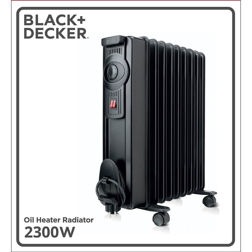 Black & Decker Oil Heater 2300W Black