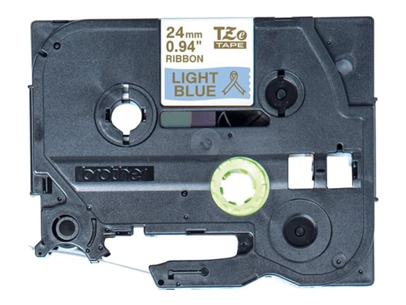 Brother Tape Tygband 24mm TZe-RL54 Guld/Ljusblå