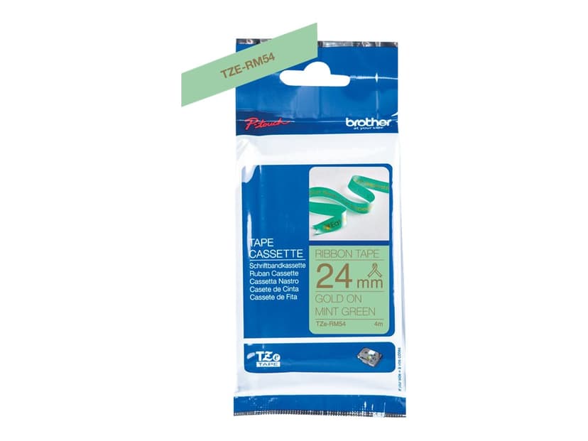 Brother Tape Stoff 24mm TZe-RM54 Gull/Mintgr�nn Satin