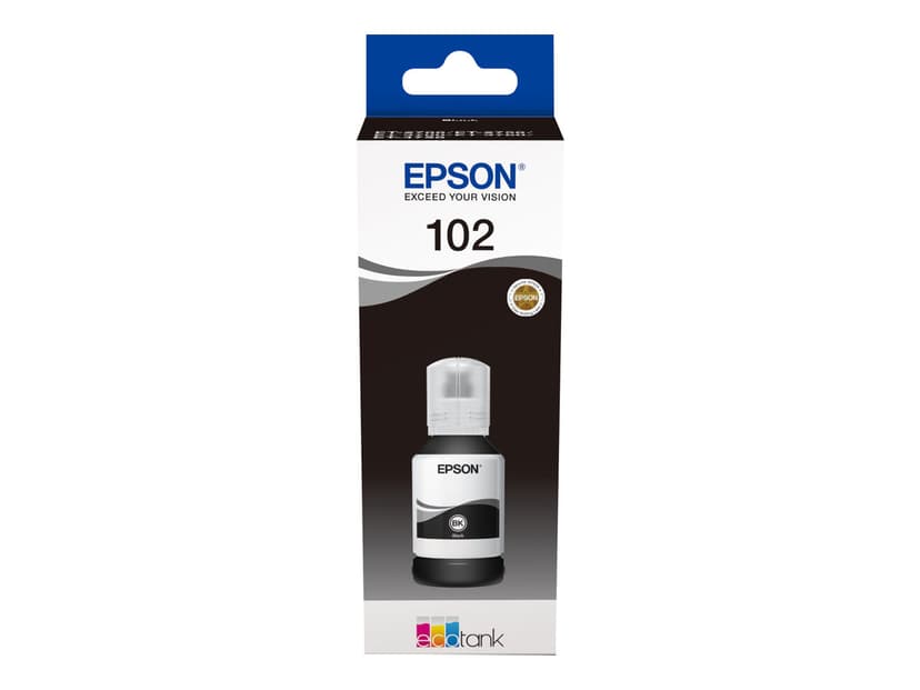 Epson Muste, musta, 102, 127 ml – ET-3700/ET-3850