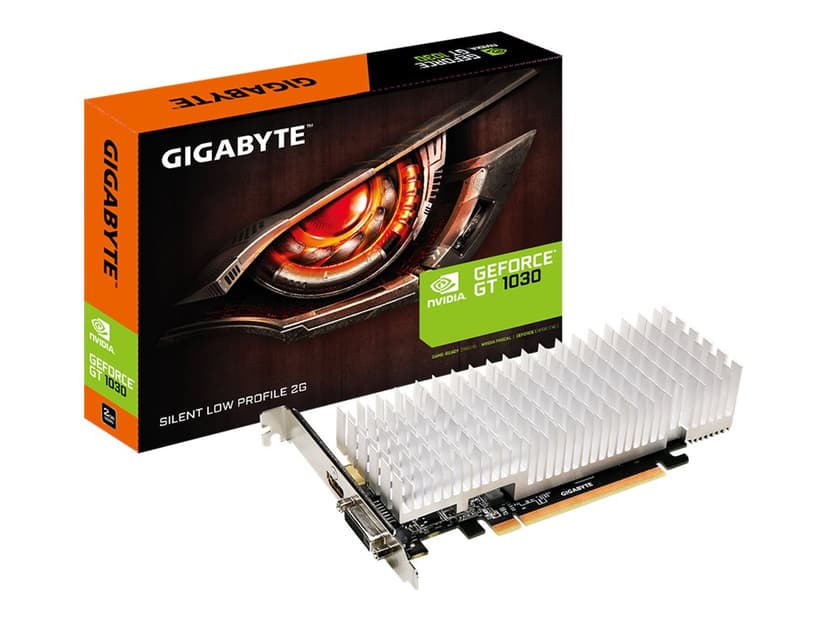 Gigabyte GeForce GT 1030 LP Silent 2GB Näytönohjain