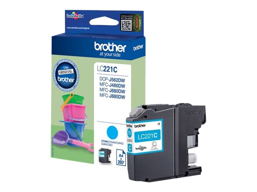 Brother Muste Syaani LC-221C - DCP-J562dw/MFC-J480dw/J680dw