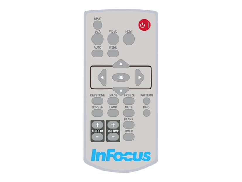 Infocus - Kaukosäädin malleihin InFocus IN1034, IN1049; Advanced LCD Series IN1004, IN1036, IN1044, IN1059