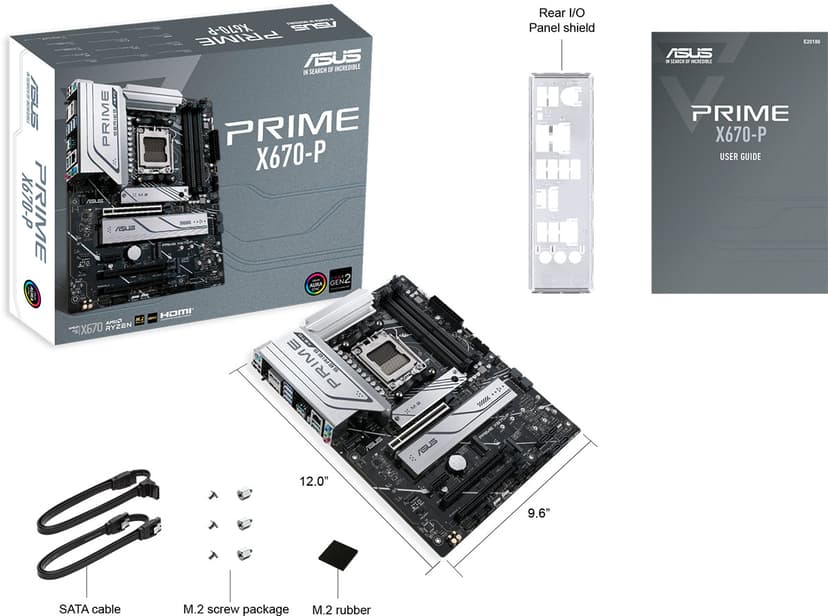 ASUS PRIME X670-P ATX Hovedkort