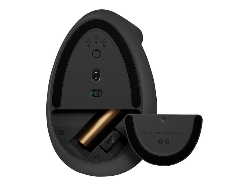 Logitech Lift Vertical Ergo For Business Höger Logi Bolt Trådlös 4,000dpi Vertikal mus Svart