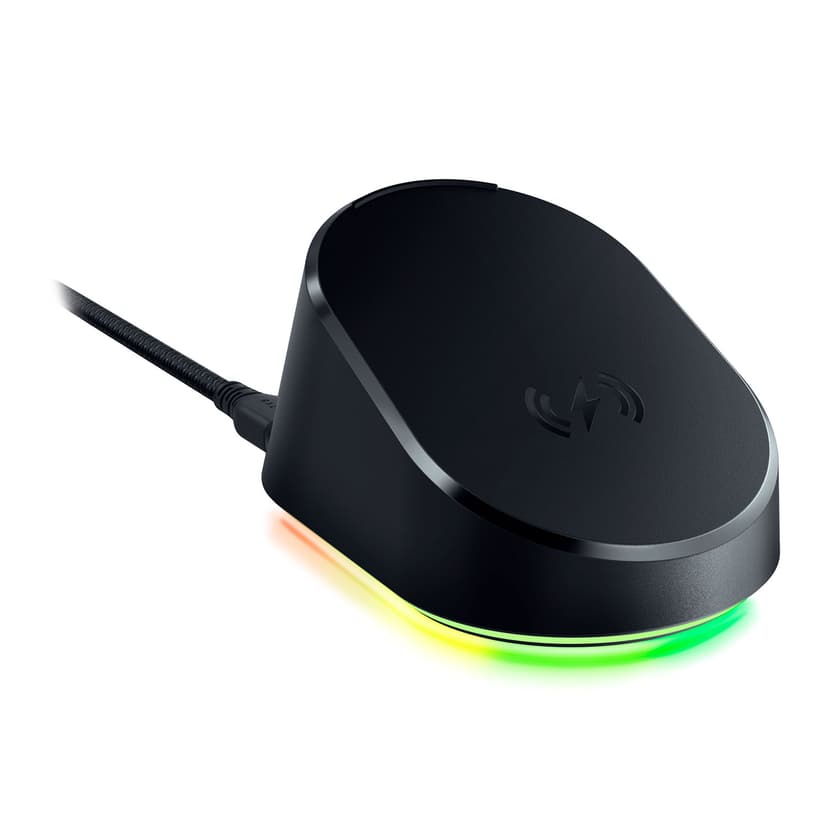 Razer Mouse Dock Pro + Razer Wireless Charging Puck Bundle